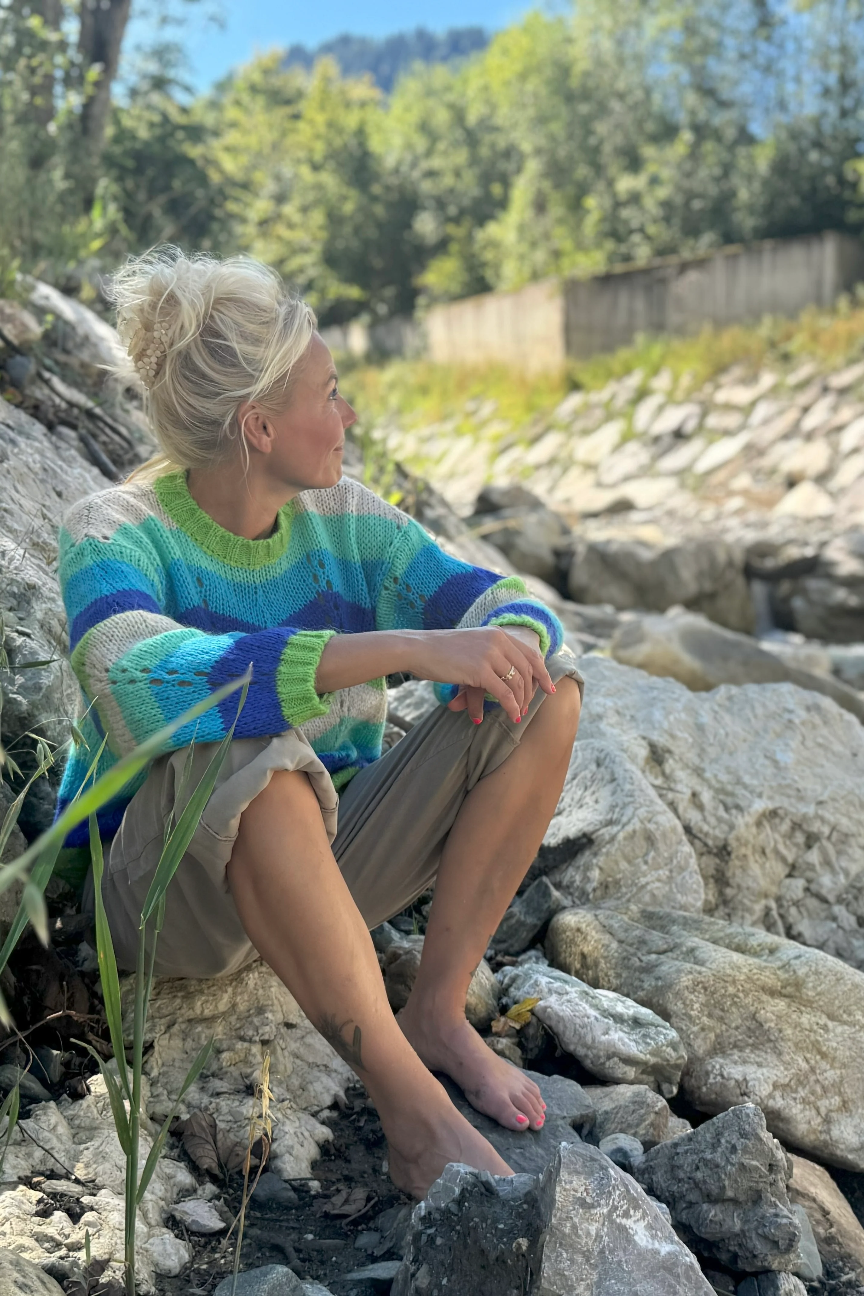 Vind i Håret | Blue | Bluse fra Lind - Image 3