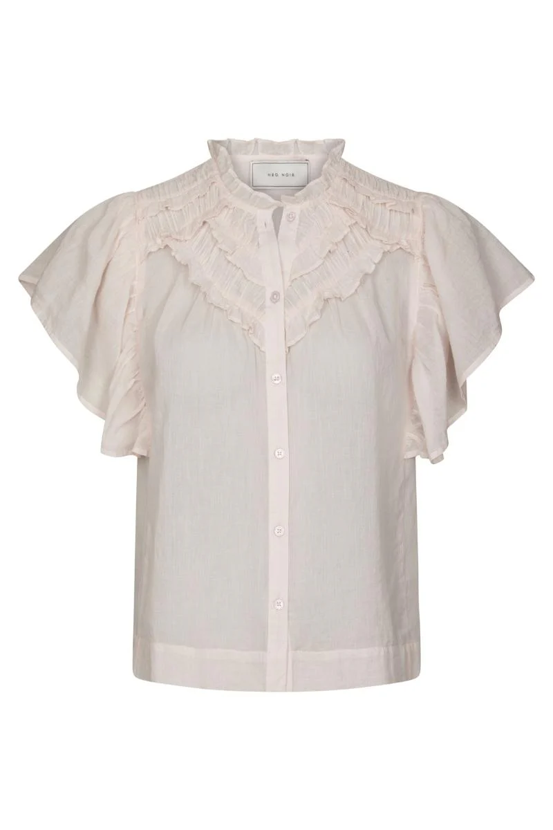 Vinsa S Voile Top | Light Pink | Bluse fra Neo Noir - Image 2