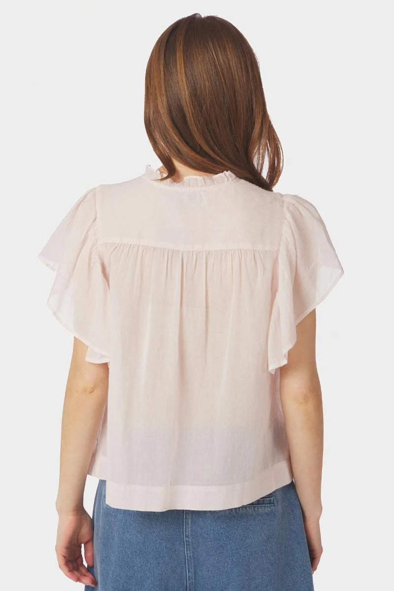 Vinsa S Voile Top | Light Pink | Bluse fra Neo Noir - Image 6