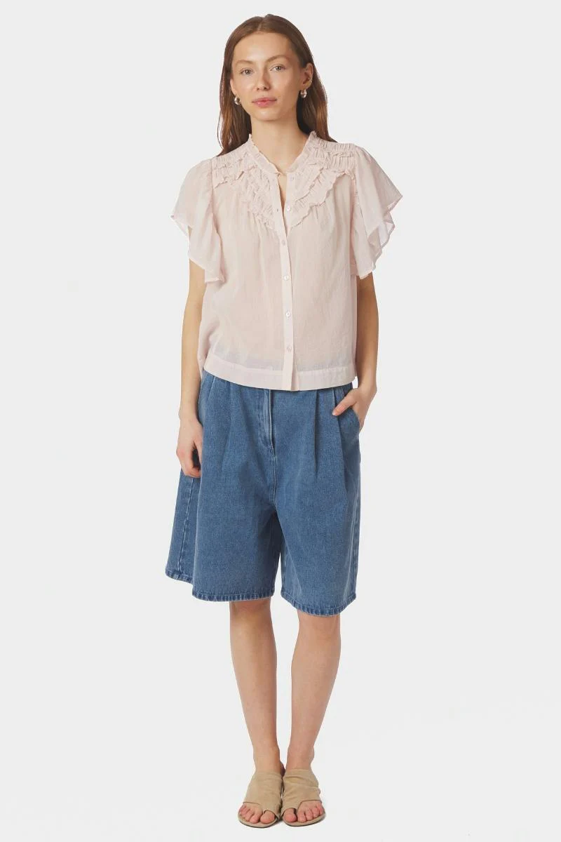 Vinsa S Voile Top | Light Pink | Bluse fra Neo Noir - Image 8