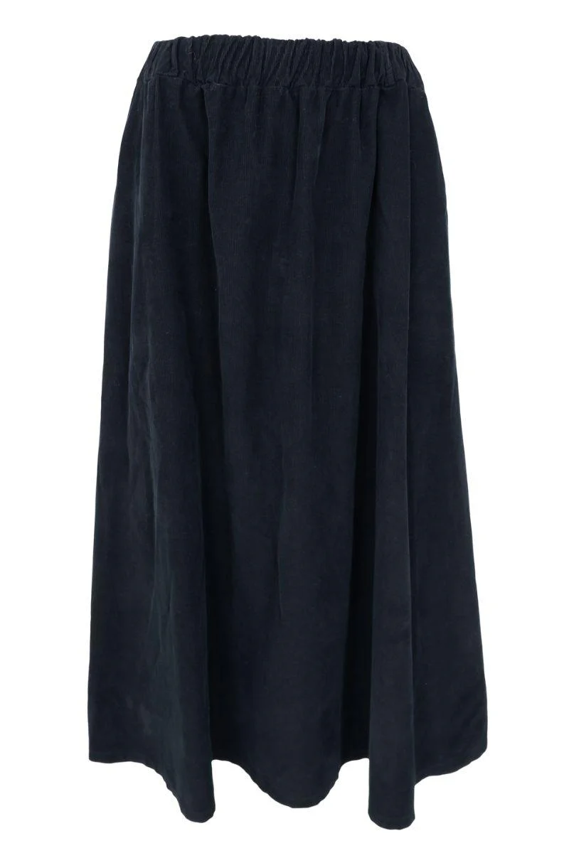Virginia Corduroy Skirt | Black | Nederdel fra Black Colour - Image 2