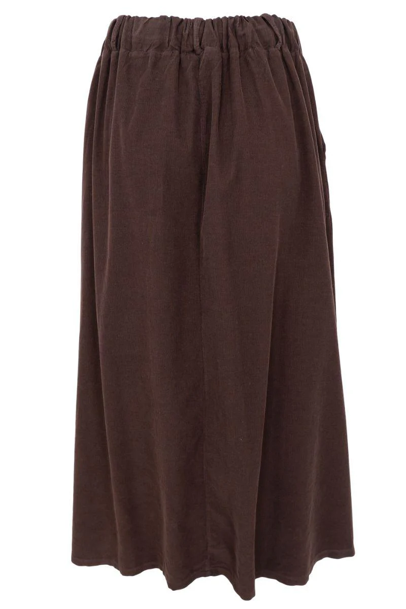 Virginia Corduroy Skirt | Coffee | Nederdel fra Black Colour - Image 4