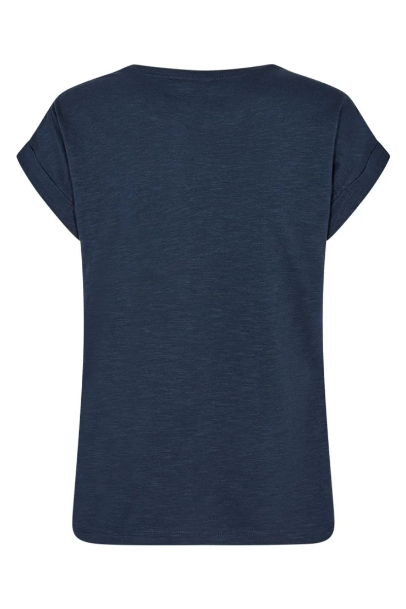 Viva V Ss Pocket Basic 122317 | Navy Blazer | T-Shirt fra Freequent - Image 2