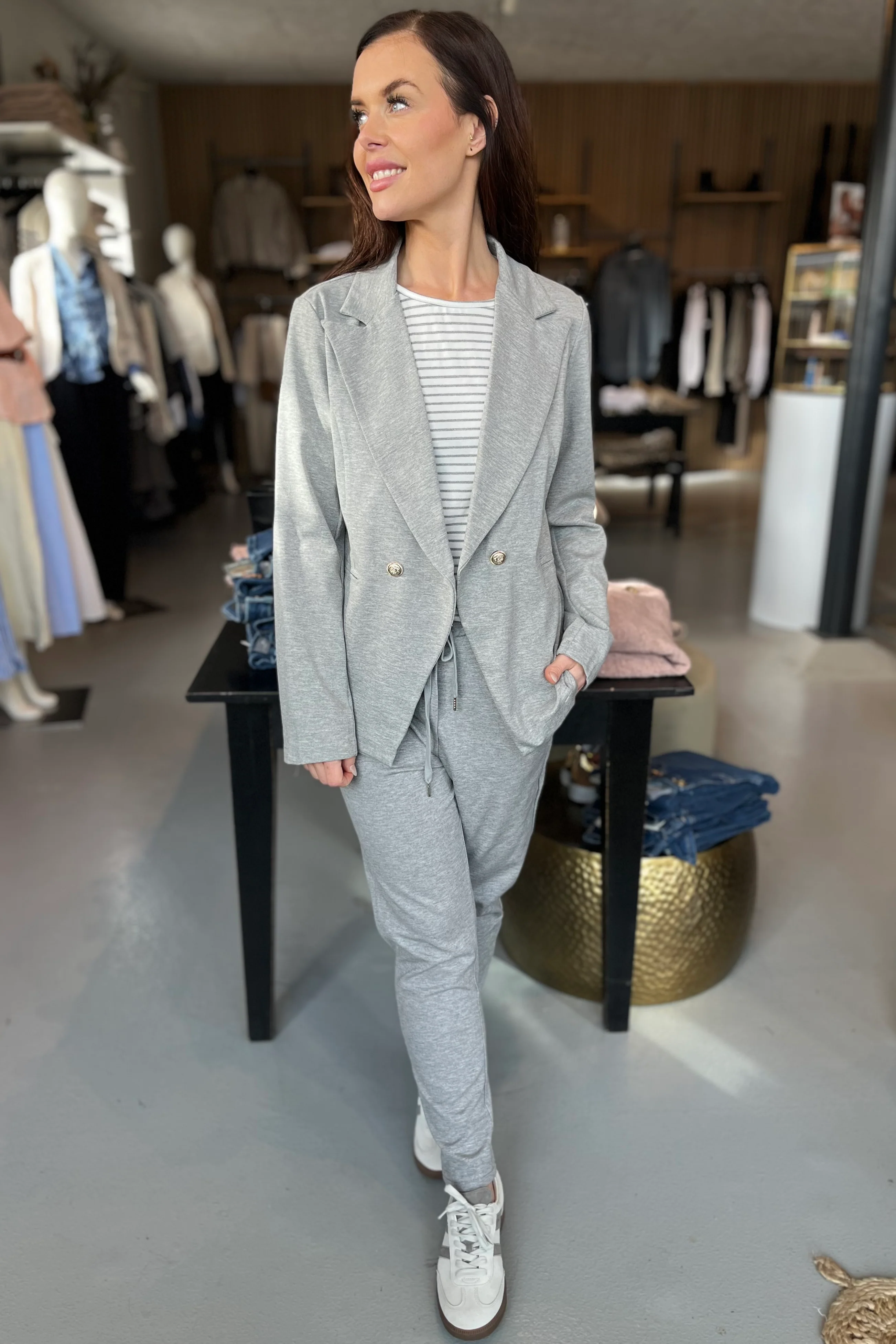 Vivian Blazer 85641-1 | Grey Melange | Blazer fra Marta du Chateau - Image 7
