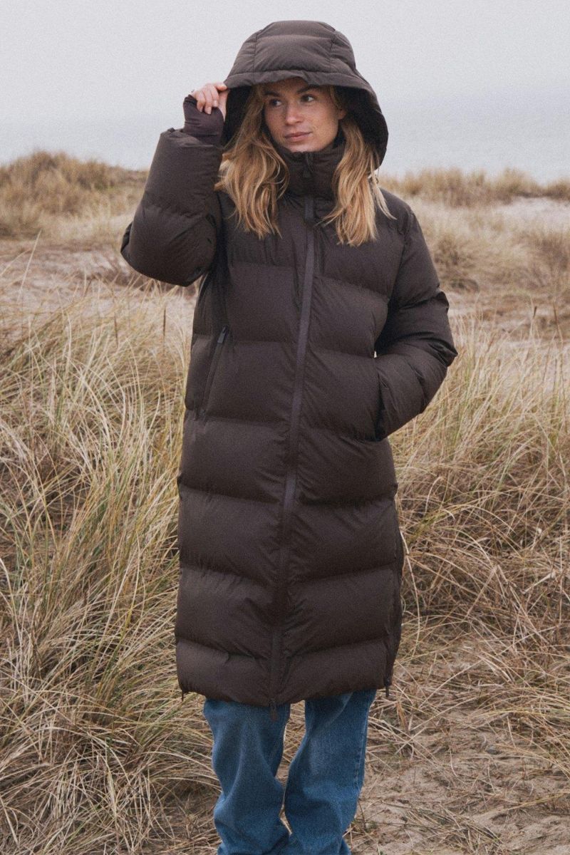 Viviana C Puffer Jacket | Dark Brown | Jakke fra Neo Noir - Image 5