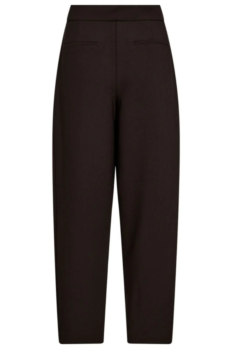 Vola Carrot Pleat Pant 31560 | Dark Brown | Bukser fra Co'couture - Image 3