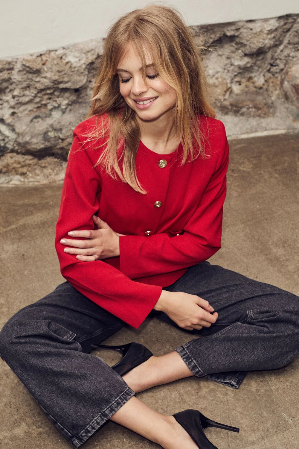Vola Crop Cocktail Jacket 30237 | Flame | Blazer fra Co'couture - Image 3