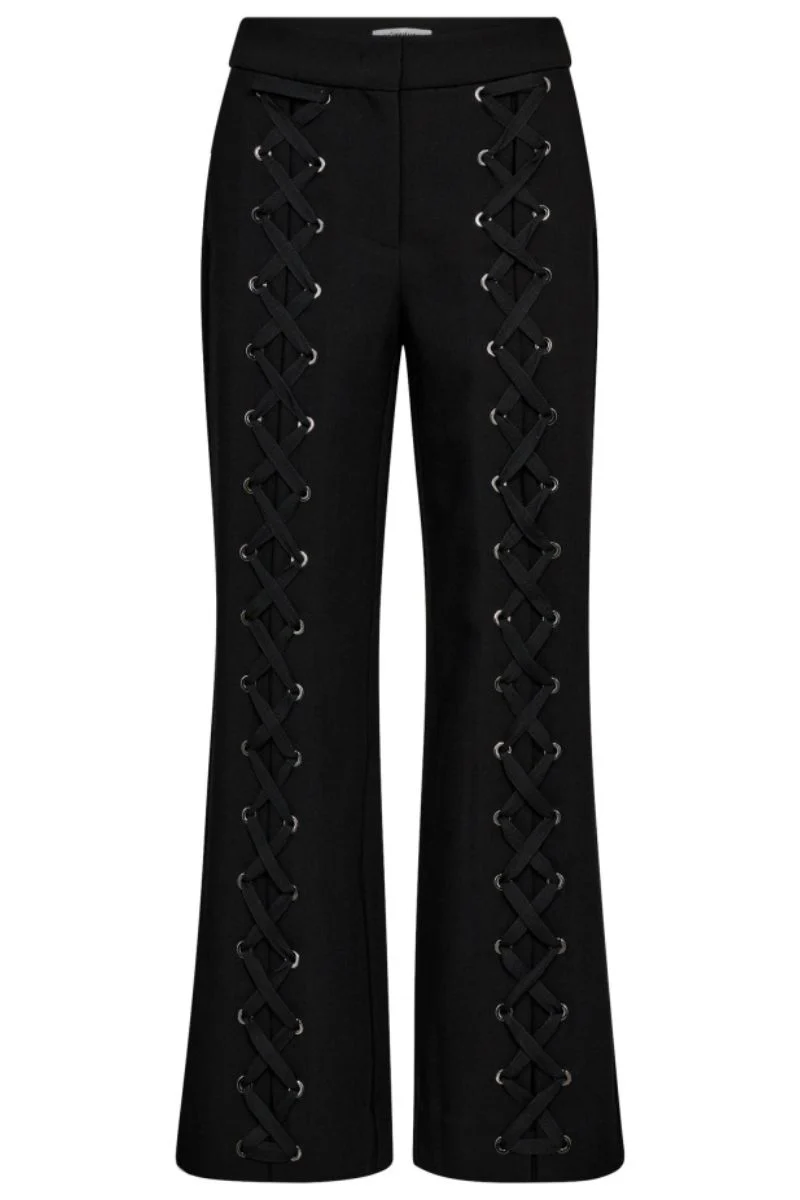 Vola Eyelet Pant 31602 | Black | Bukser fra Co'couture - Image 2