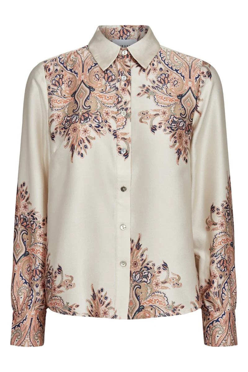 Wennise Ls Shirt | Creme Paisley | Bluse fra Liberté - Image 2