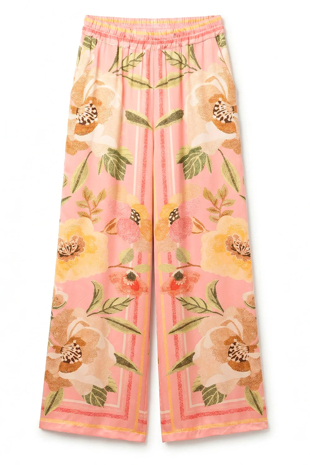 Silky Floral Pant | Pnk | Bukser fra Atelier C