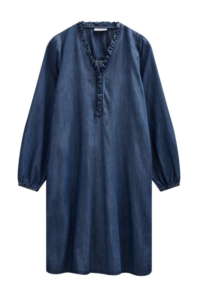 Wilke Dress 208070 | Medium Blue Denim | Kjole fra Freequent