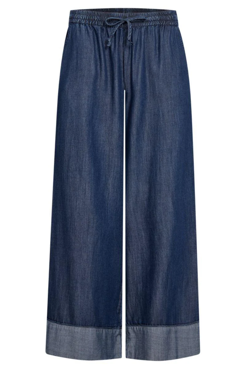Wilke Pants 207646 | Medium Blue Denim | Bukser fra Freequent - Image 2