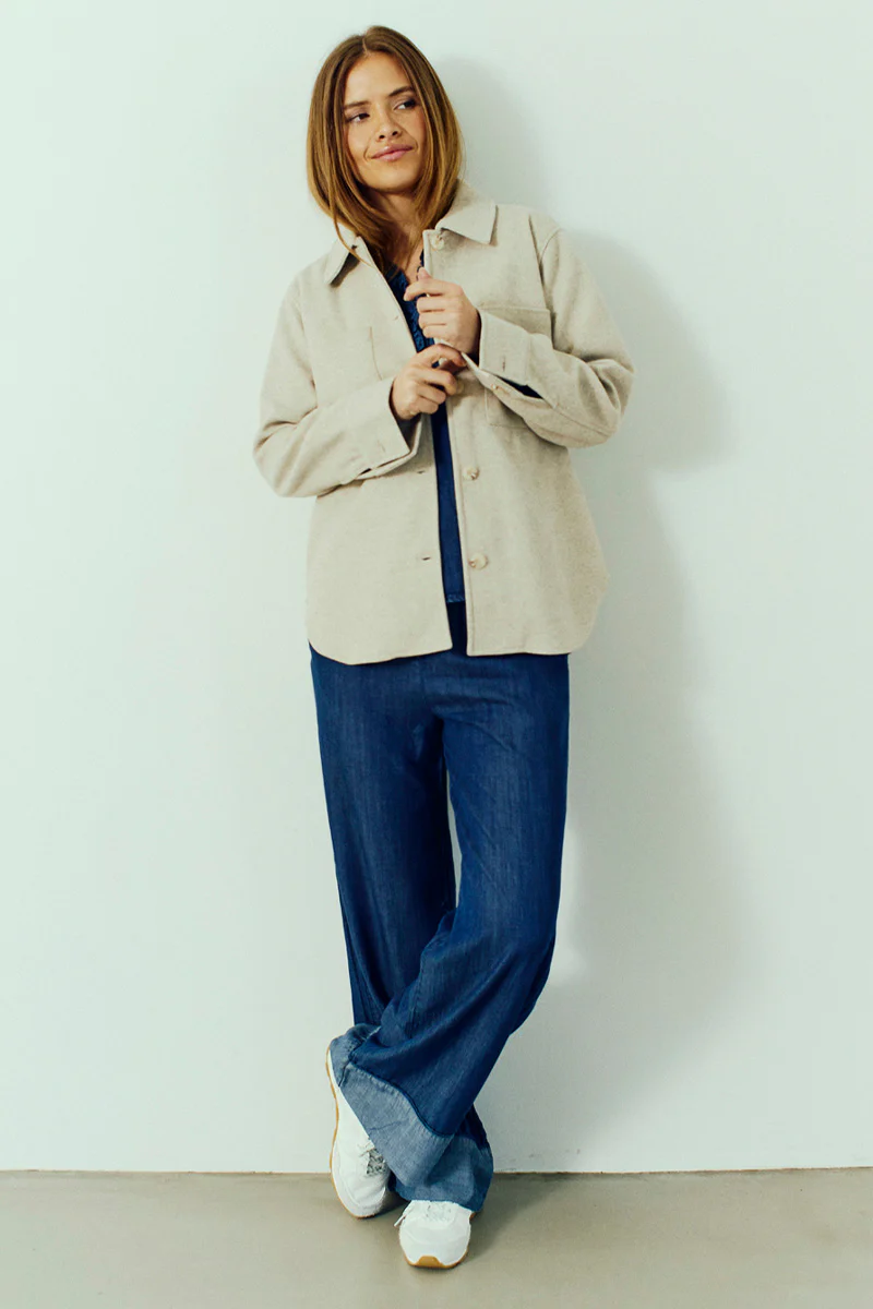 Wilke Pants 207646 | Medium Blue Denim | Bukser fra Freequent - Image 3