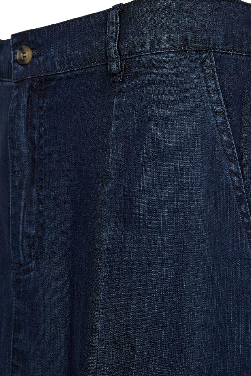 Wilke Skirt 205135 | Dark Blue Denim | Nederdel fra Freequent - Image 3