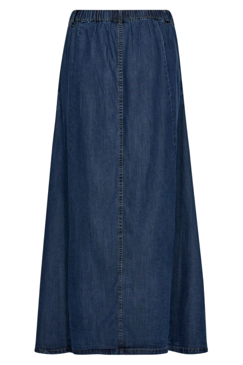 Wilke Skirt 205135 | Medium Blue Denim | Nederdel fra Freequent - Image 5
