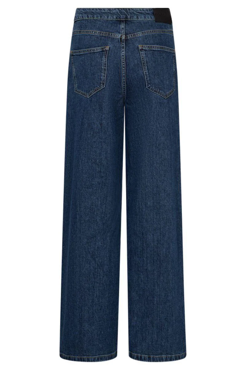 Willa Button Jeans 41005 | Indigo | Bukser fra Co'couture - Image 4