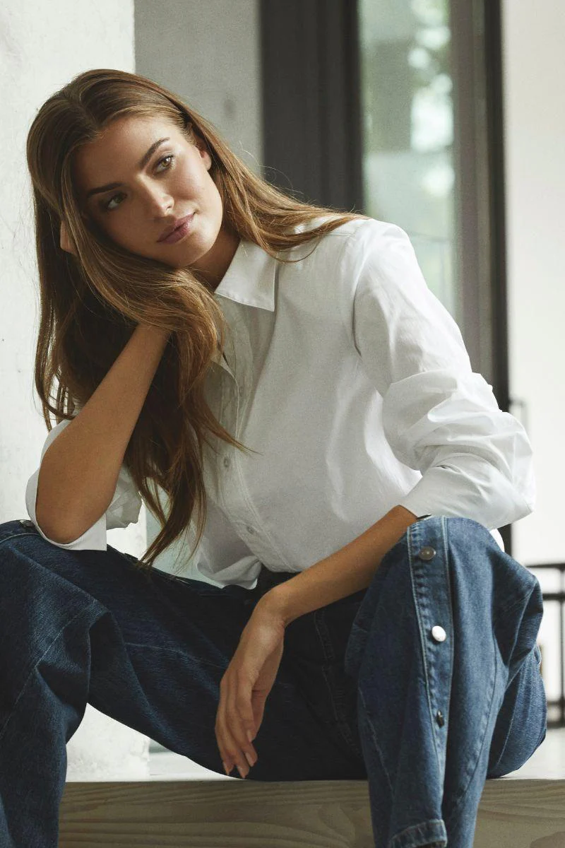 Willa Button Jeans 41005 | Indigo | Bukser fra Co'couture - Image 5