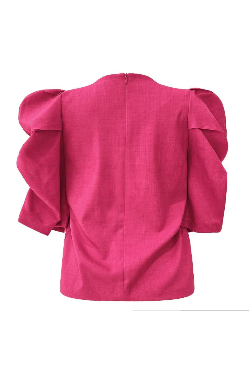 Winnie Blouse | Hot Pink | Bluse fra Liberté - Image 4