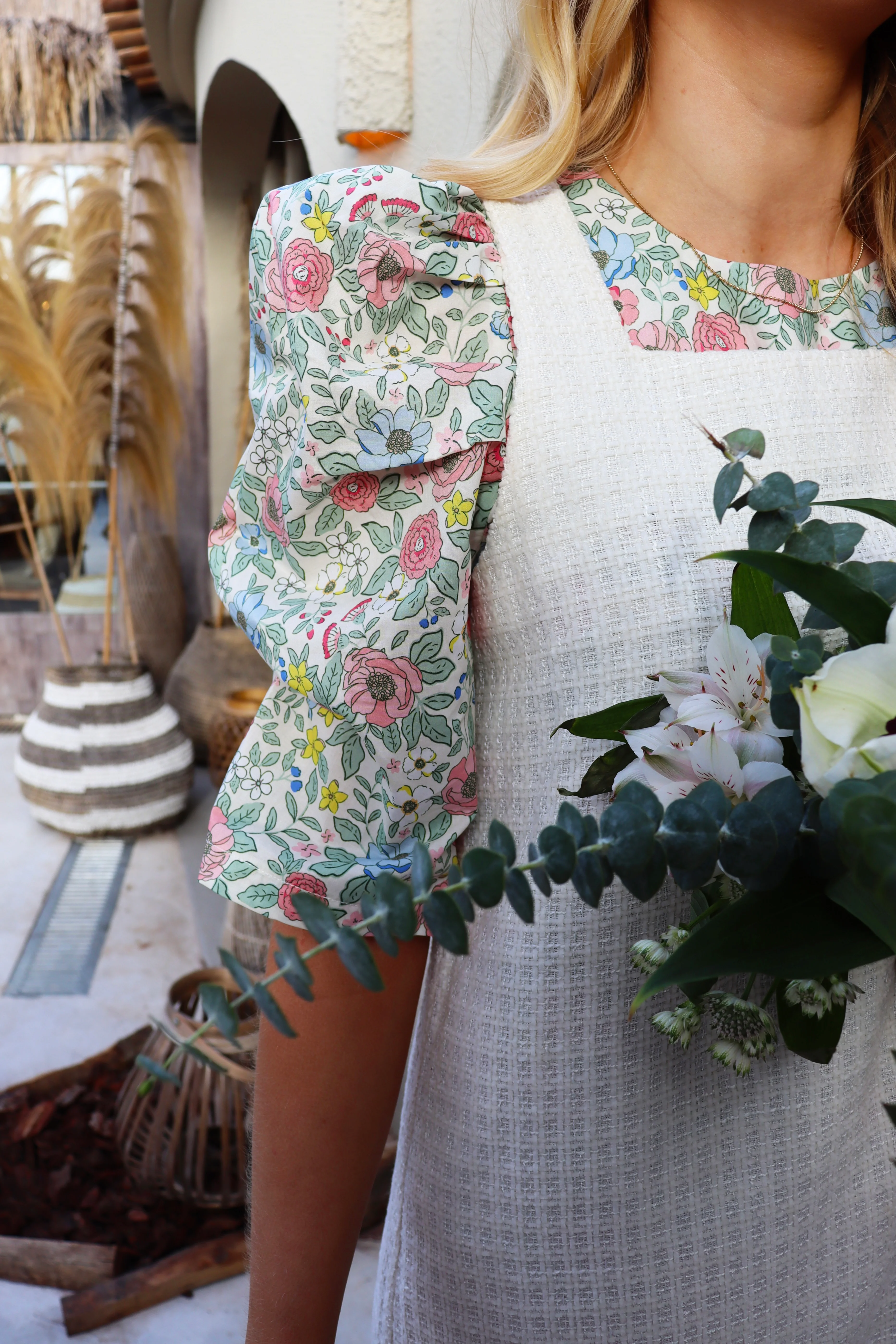 Winnie Blouse | Ivory Floral | Bluse fra Liberté - Image 7