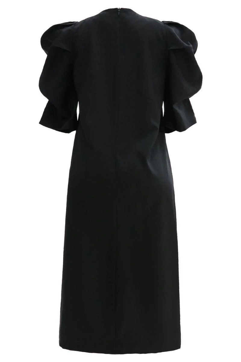 Winnie Vneck Dress | Black | Kjole fra Liberté - Image 5