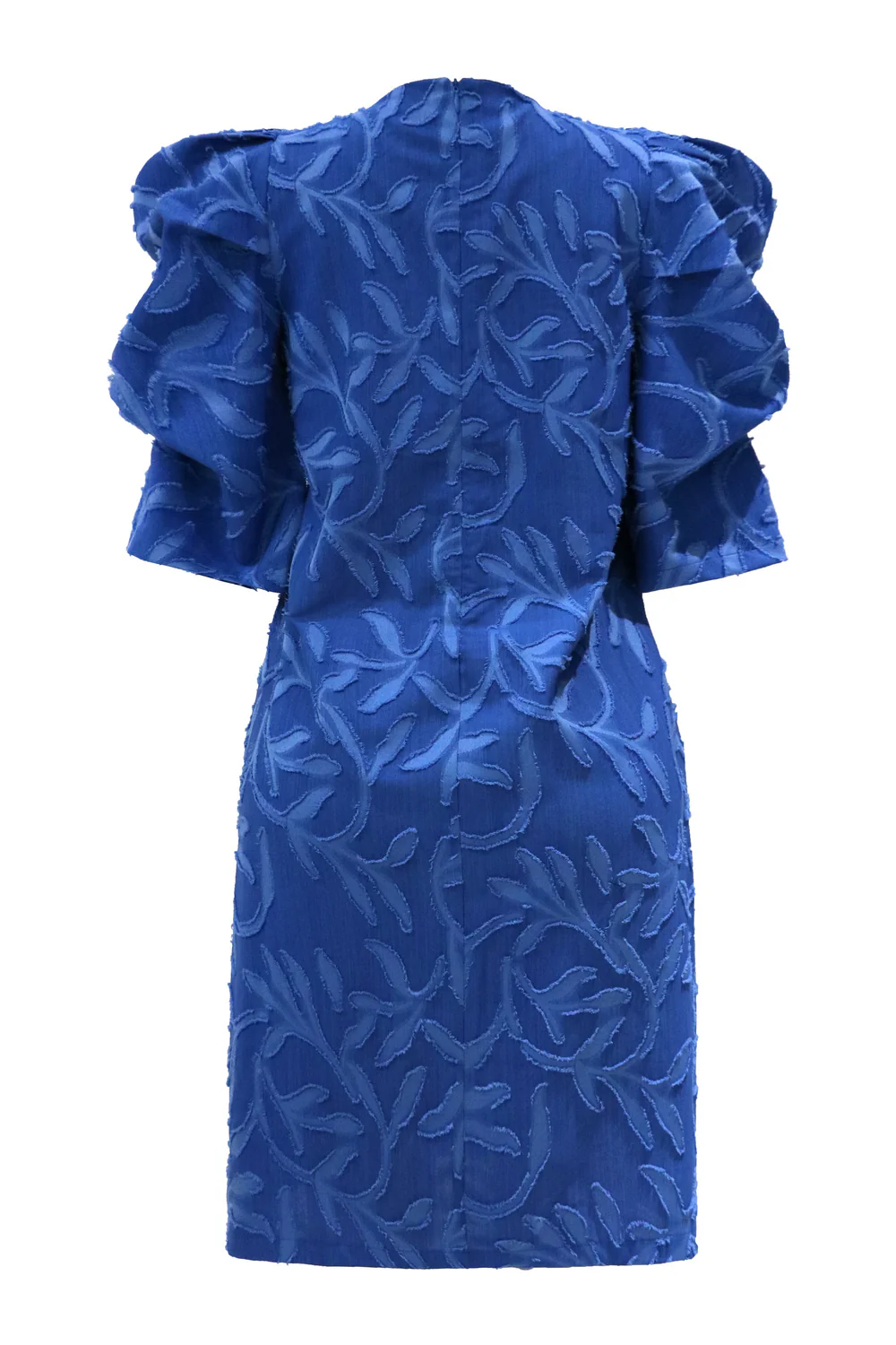 Winnie Vneck Short Dress | Jacquard Blue | Kjole fra Liberté - Image 4
