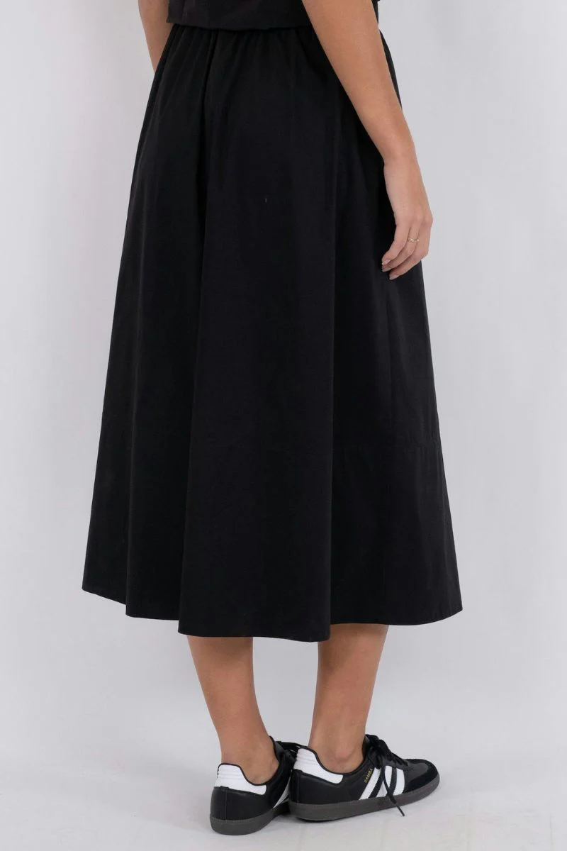 Yara Poplin Skirt | Black | Nederdel fra Neo Noir - Image 5