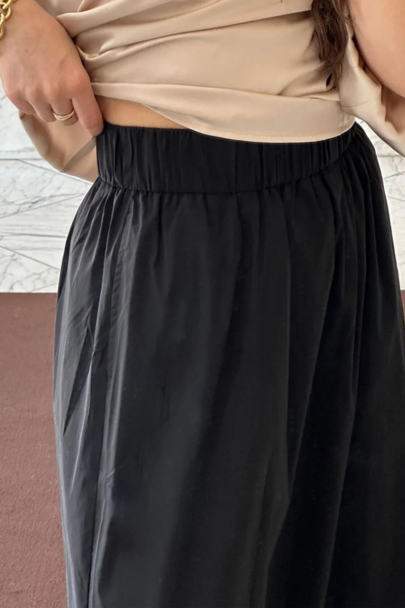 Yara Poplin Skirt | Black | Nederdel fra Neo Noir - Image 8