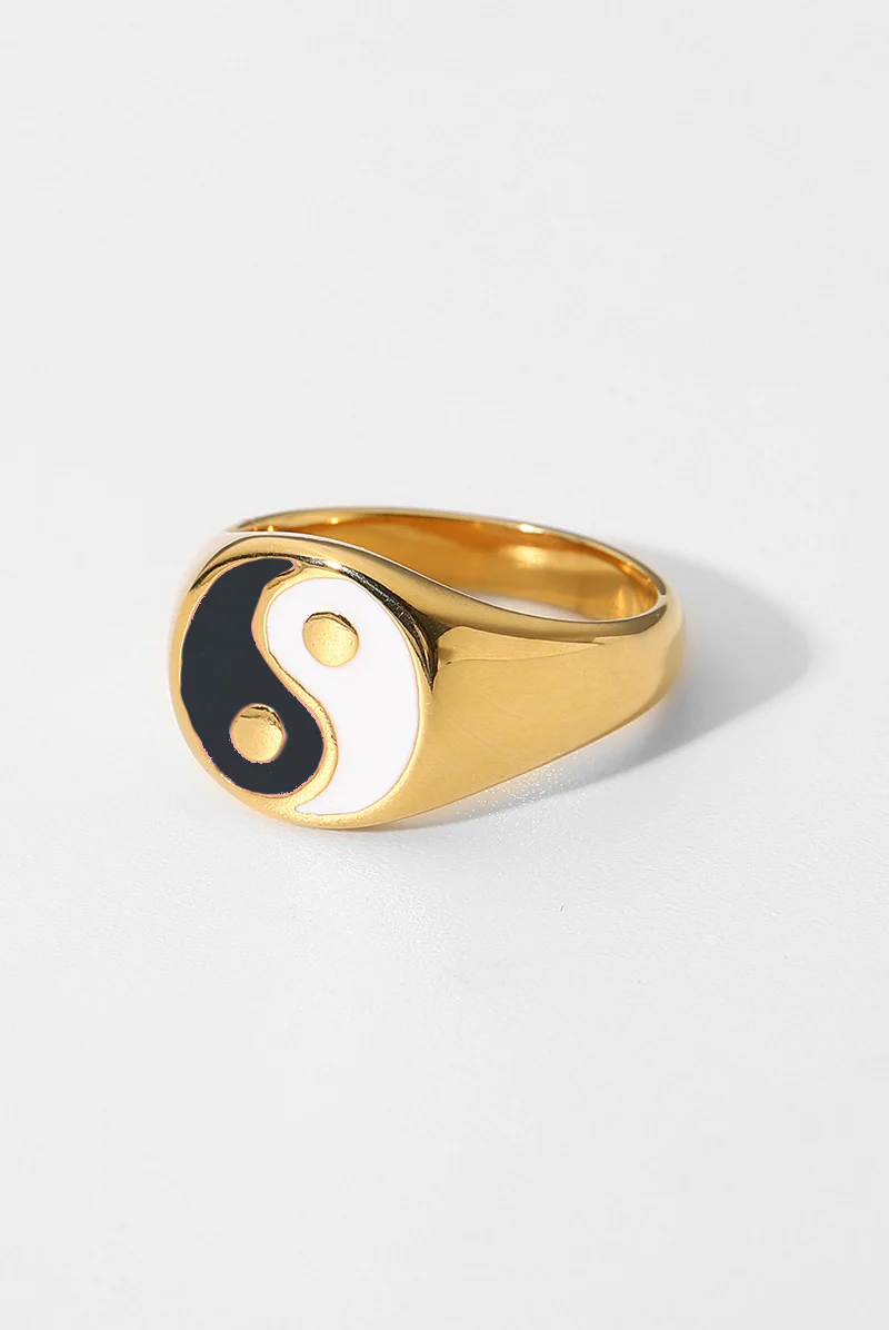 Yin Yang Ring | Black & White | Ring fra Birdsong - Image 8