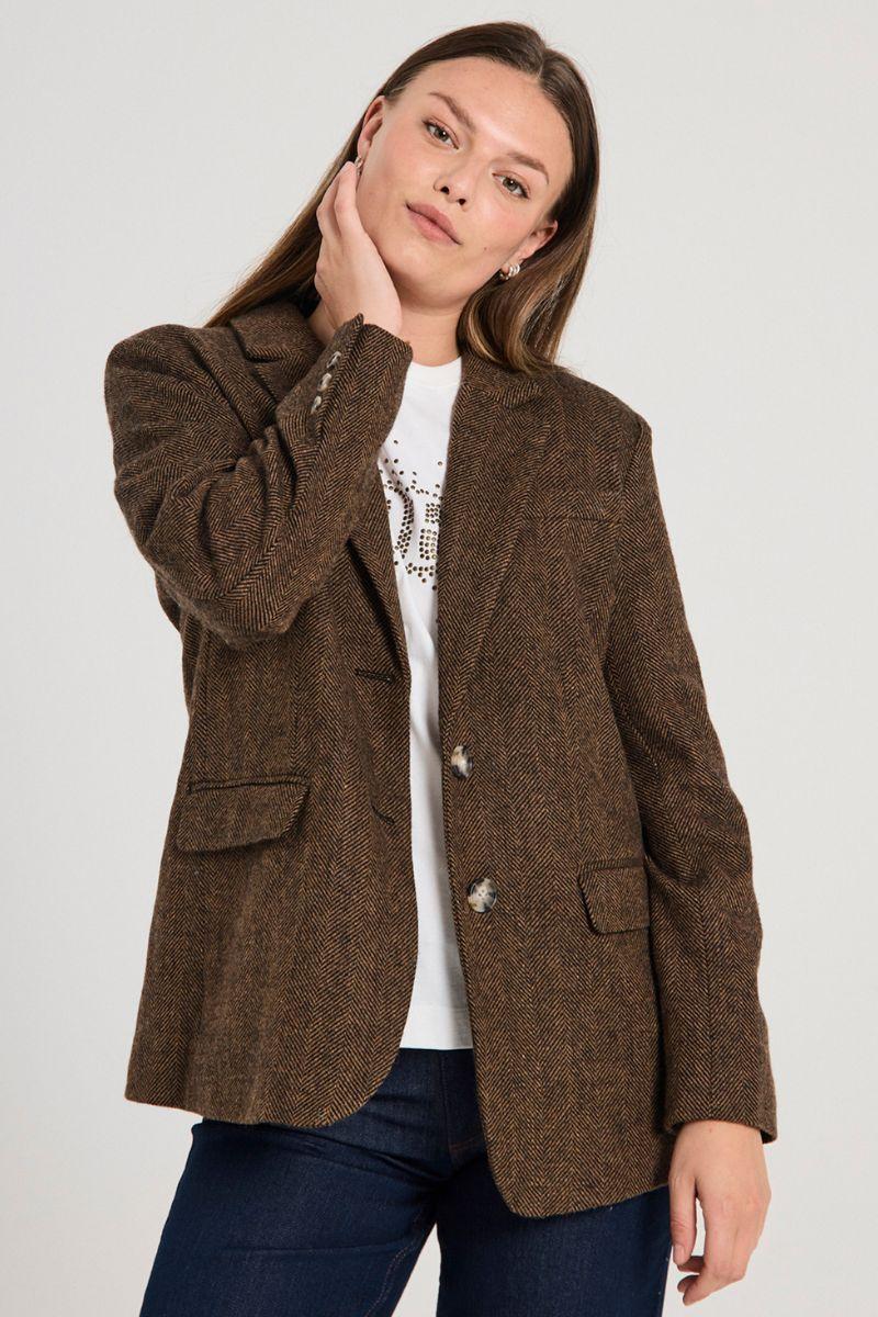 Zango Jacket 206571 | Coffee Bean W. Black | Jakke fra Freequent - Image 13
