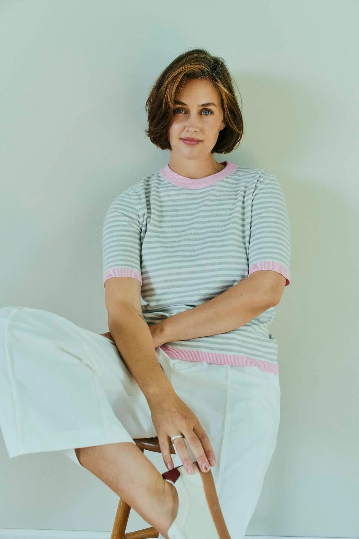 Zanti Pullover 207615 | Star Off-White W. Sweet Lilac | Strik fra Freequent - Image 3