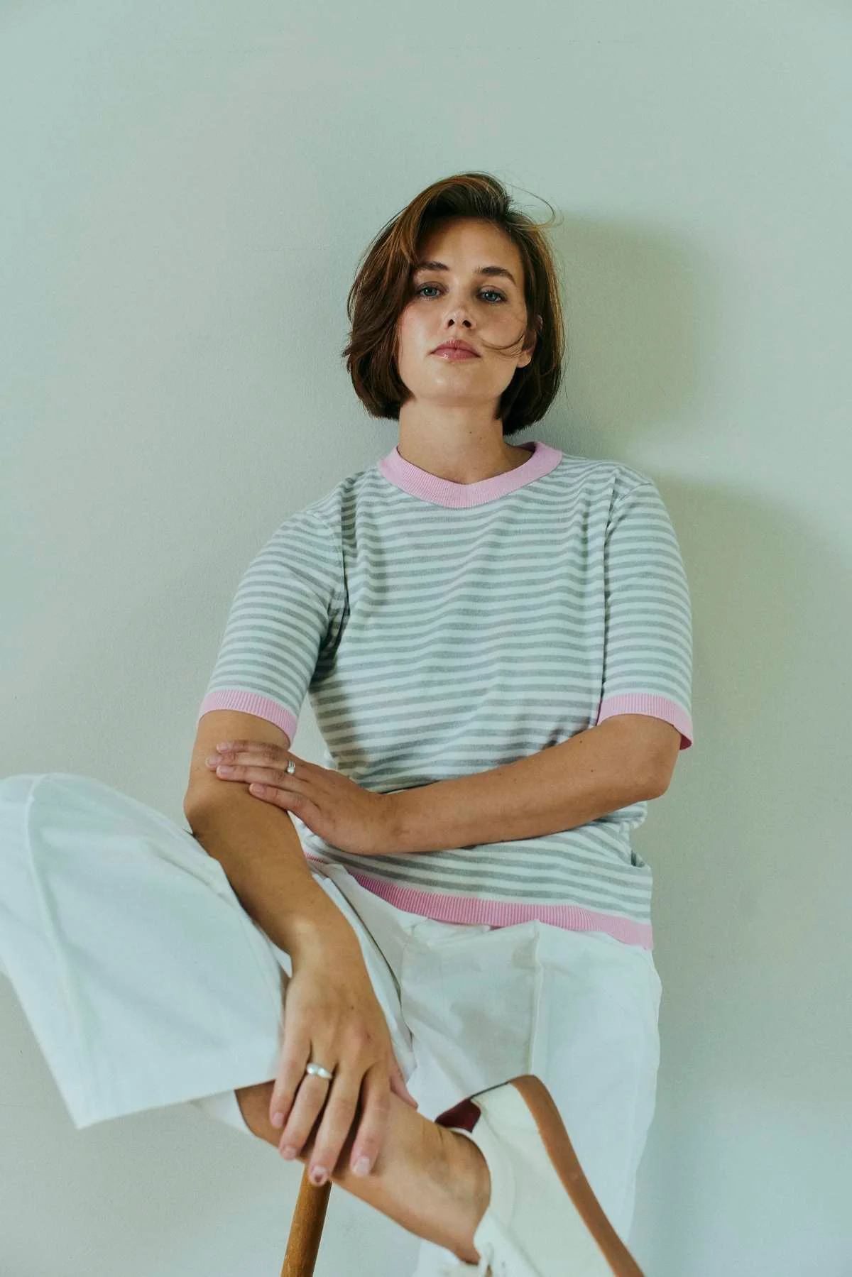 Zanti Pullover 207615 | Star Off-White W. Sweet Lilac | Strik fra Freequent - Image 7