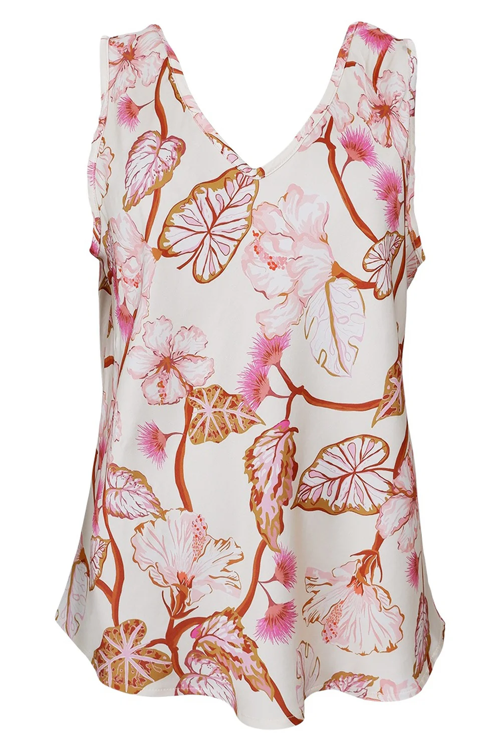 Zelene Double V-Neck Top | Coral | Top fra Black Colour - Image 2
