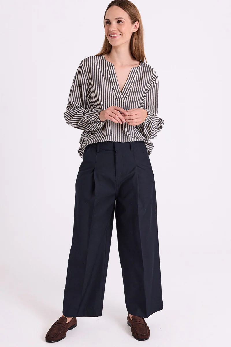 Zella Blouse 207422 | Black W. Moonbeam | Bluse fra Freequent - Image 3