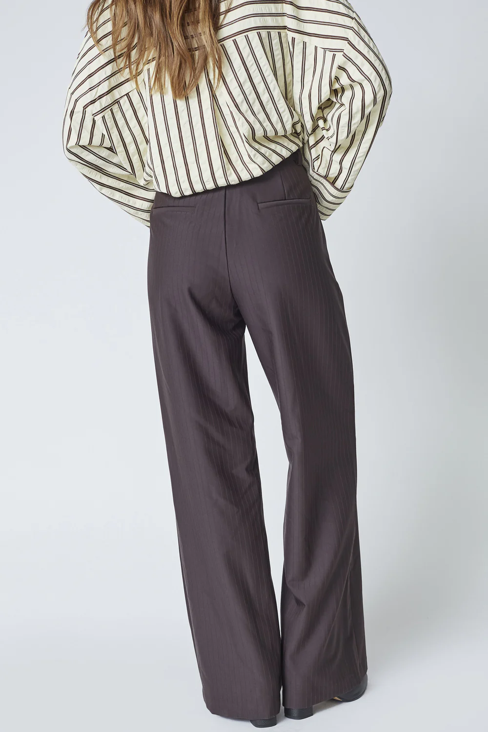 Zella Wide Pant 41039 | Dark Brown | Bukser fra Co'couture - Image 6