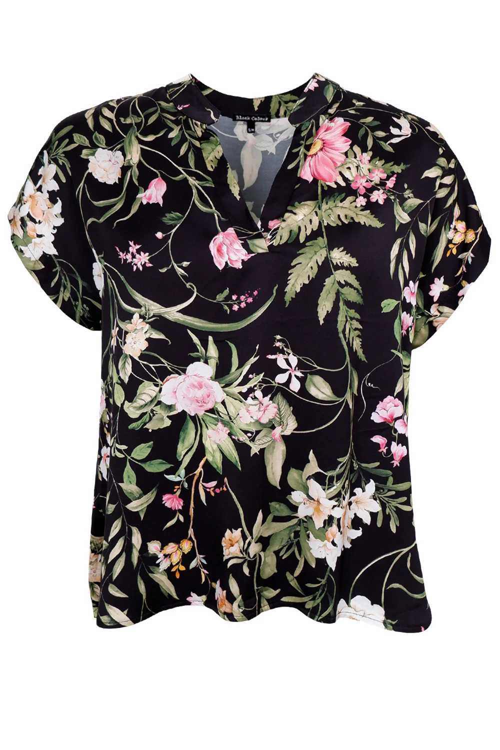 Zennia Blouse | Black Flower | Bluse fra Black Colour - Image 3