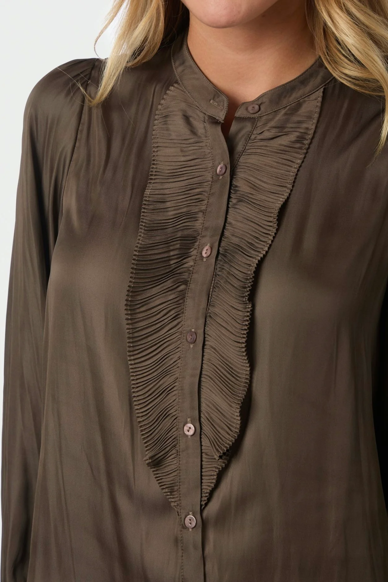 Zola Blouse | Brown | Bluse fra Neo Noir - Image 6