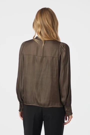Zola Blouse | Brown | Bluse fra Neo Noir - Image 7