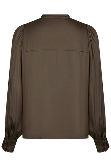 Zola Blouse | Brown | Bluse fra Neo Noir - Image 8